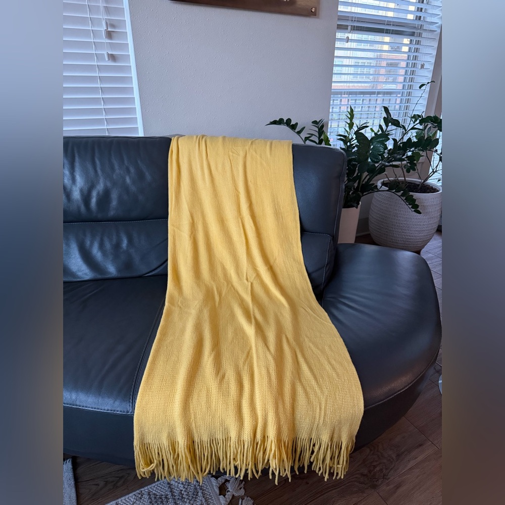 Yellow Throw Blanket